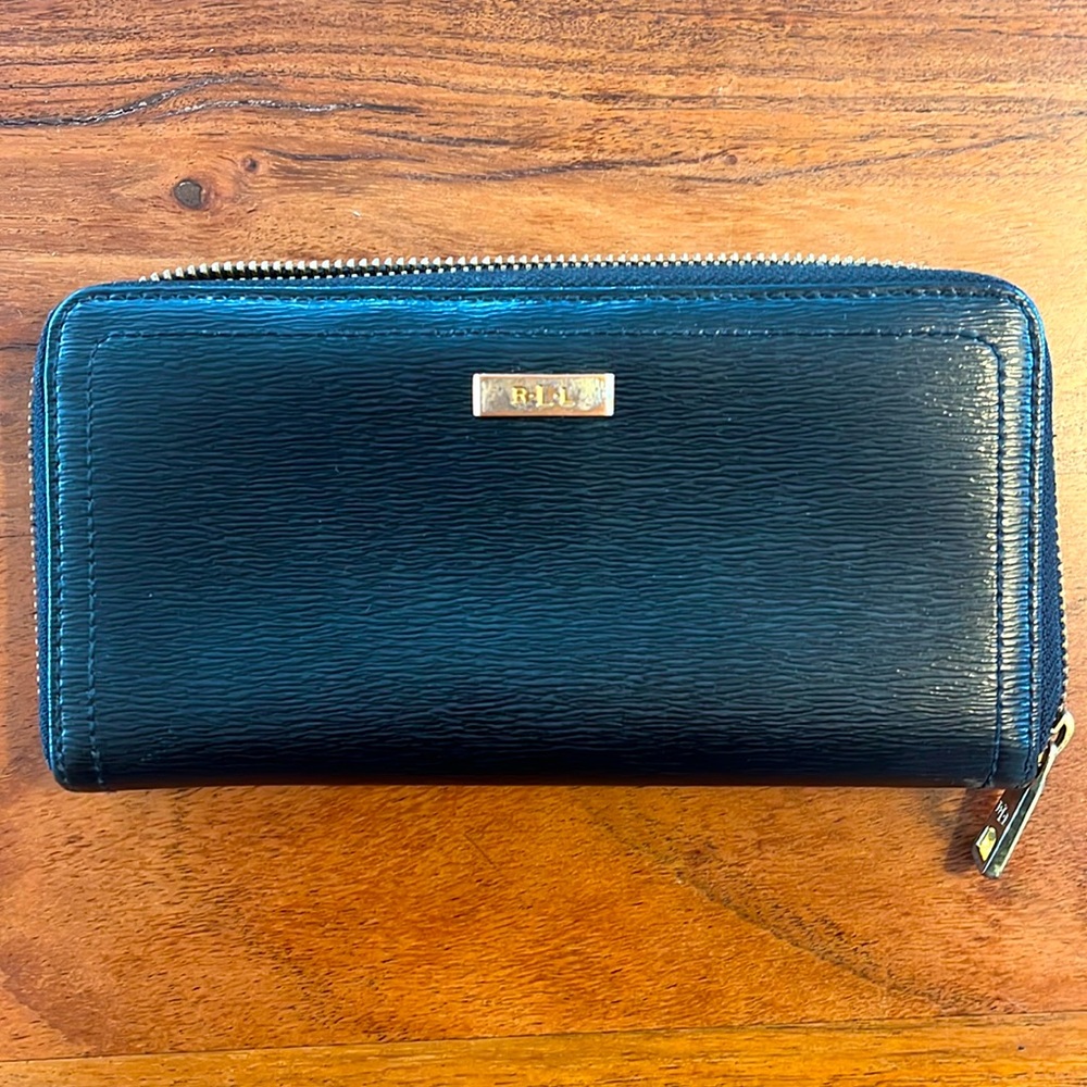Ralph Lauren Black cowhide leather wallet